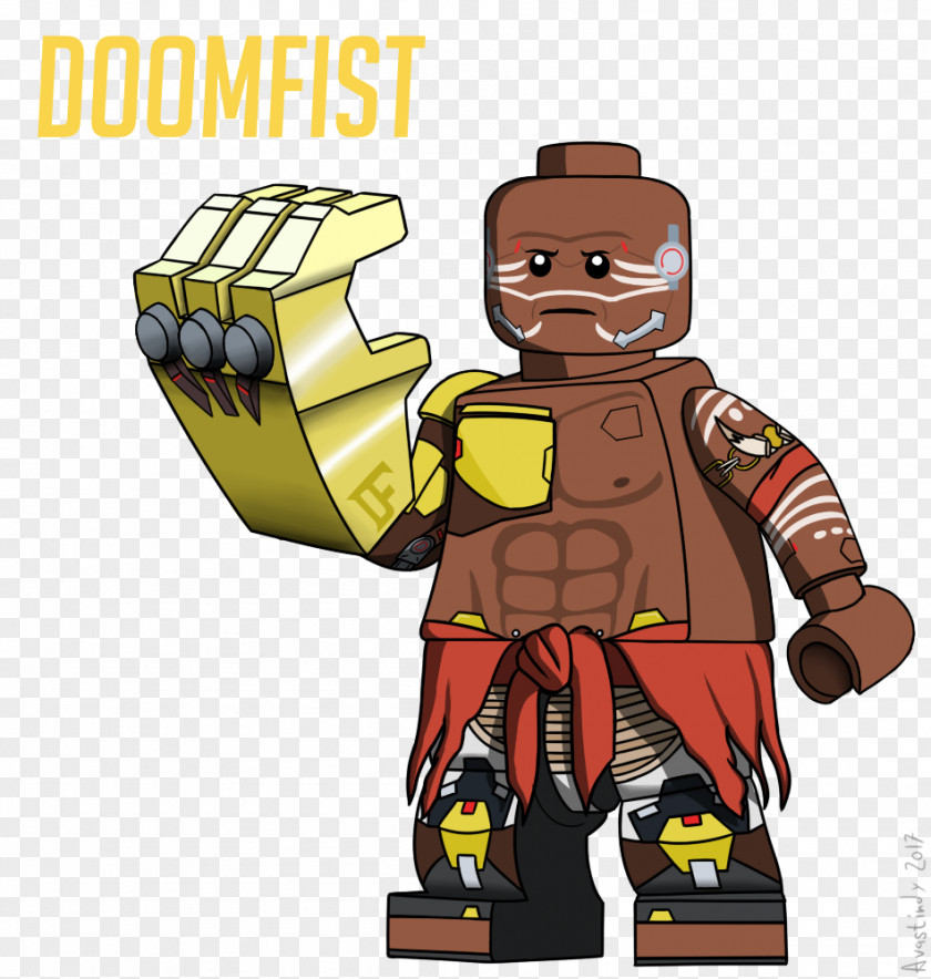 Overwatch Doomfist Lego Minifigure Toy PNG minifigure Toy, Terry Crews clipart PNG