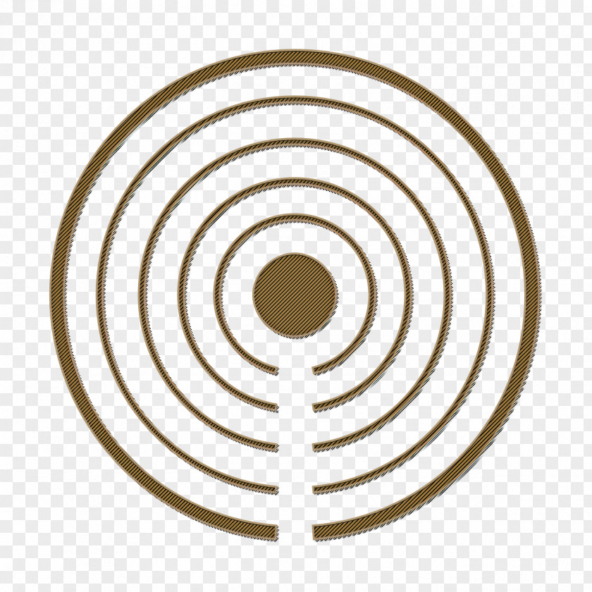 Labyrinth Spiral Ibeacon Icon Proximity Signal PNG