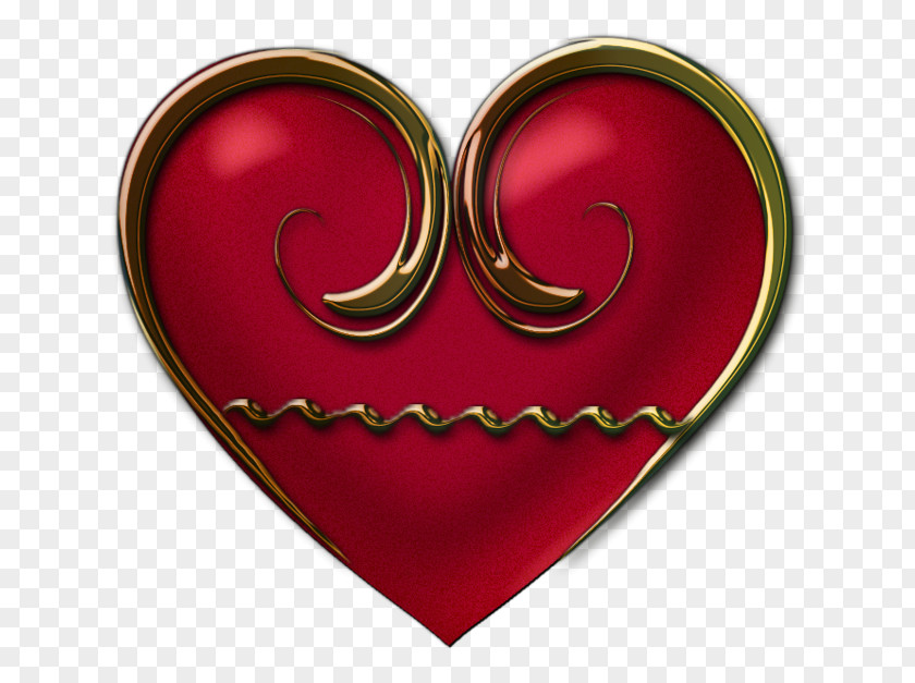 Maroon Heart PNG