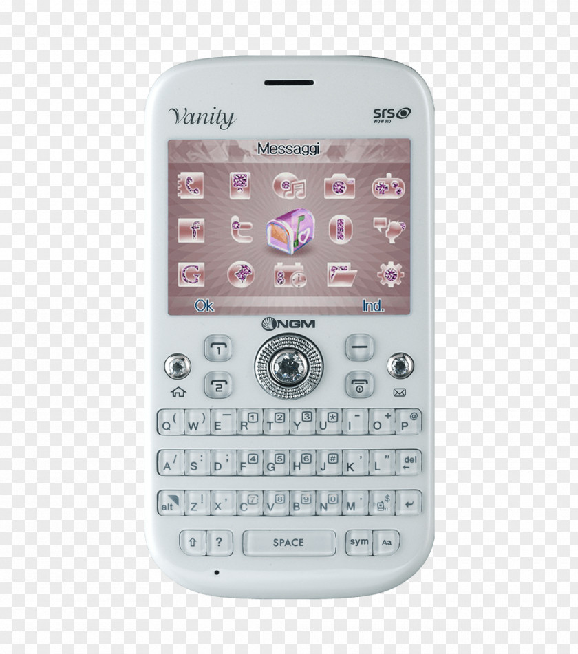 New Mobile Phone Smartphone Feature NGM Italia VANITY QWERTY Vanity Evo PNG