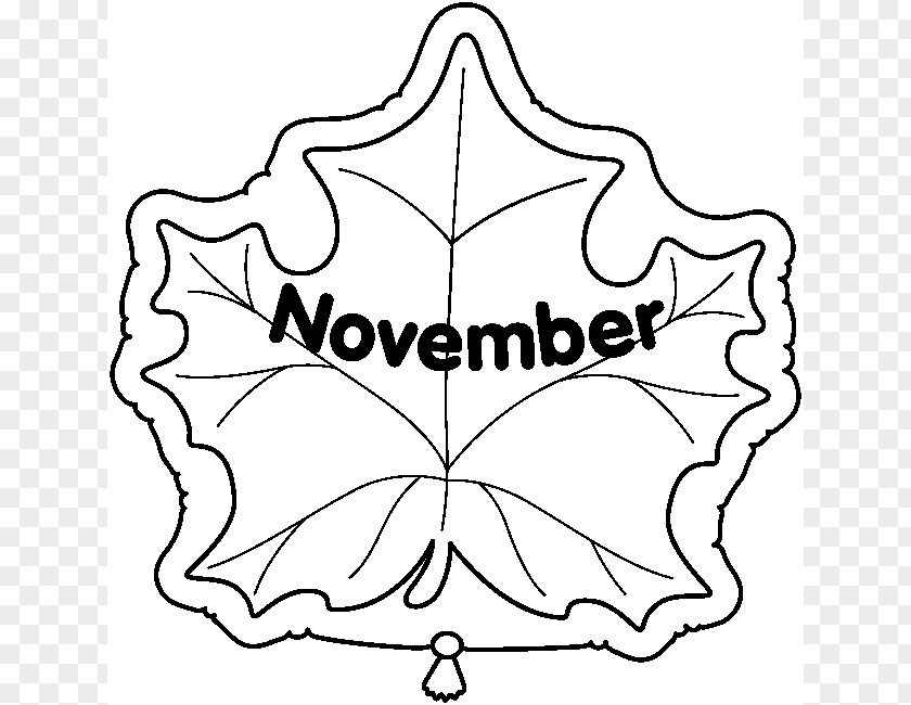 November Cliparts Black And White Clip Art PNG