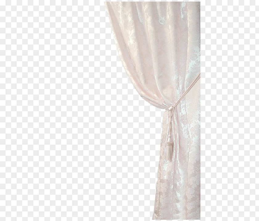Simple White Curtains Curtain Window PNG