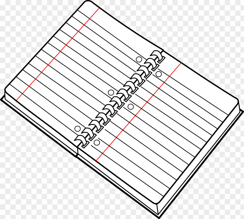 Stripe Notebook Paper Black And White Clip Art PNG