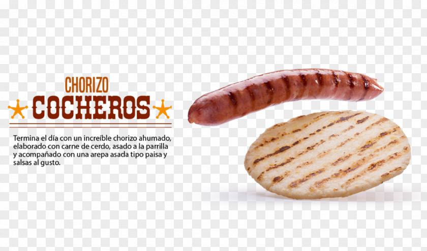 Chorizo Bratwurst Pincho Arepa Snack Los Cocheros PNG
