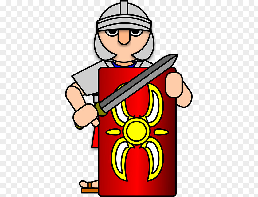 Lovely Hand-painted Soldiers Ancient Rome Roman Army Soldier Clip Art PNG