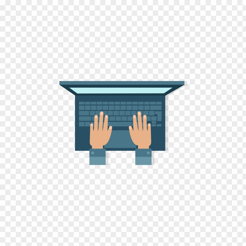 Put The Hand On Computer Keyboard Typing PNG