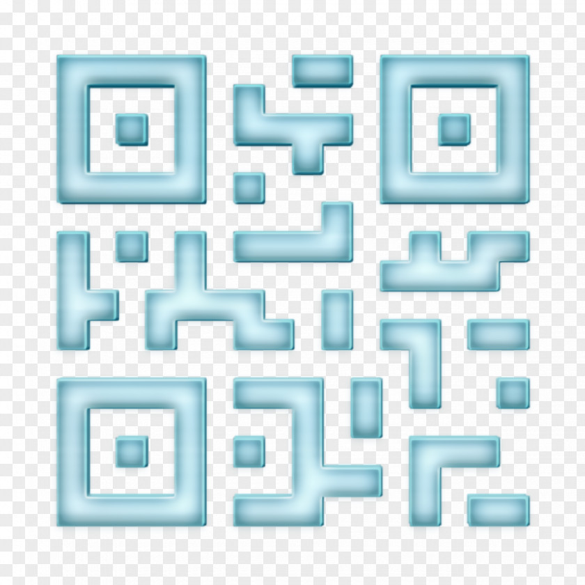 Rectangle Turquoise Qr Code Icon Programming PNG