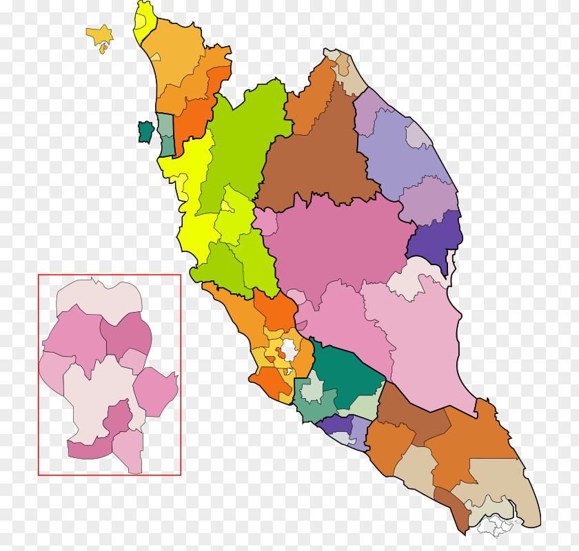 Asia Map Peninsular Malaysia City Flag Of Blank PNG