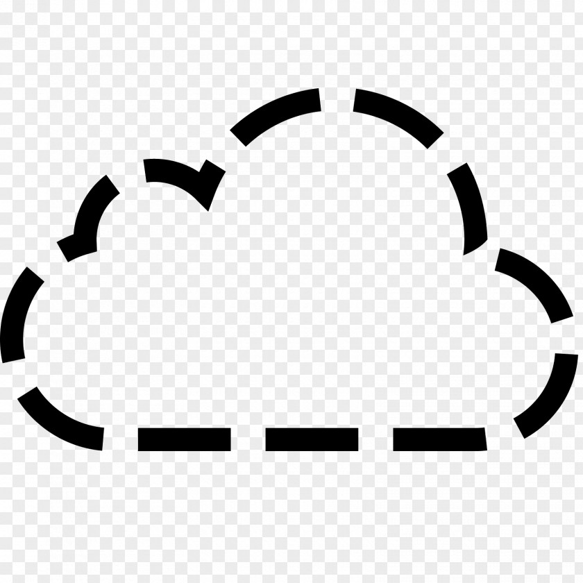 Dashed Vector Cloud Computing Download Clip Art PNG