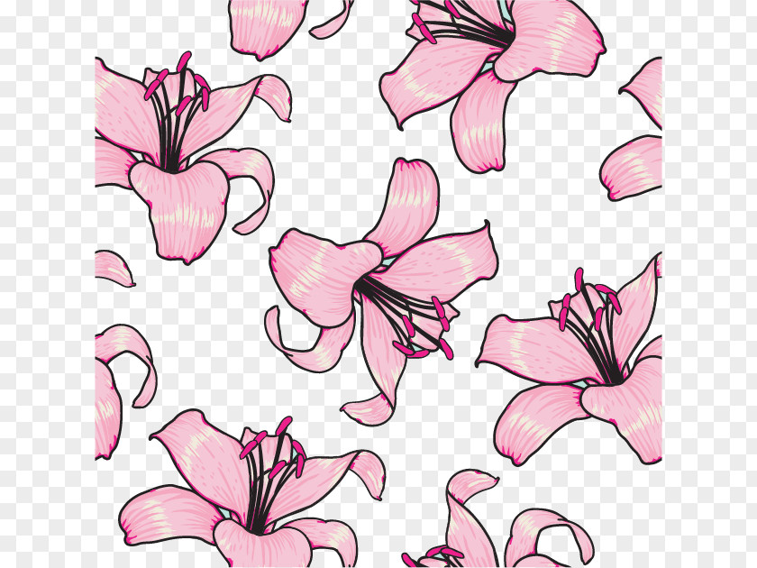 Lily Background Shading Visual Arts Floral Design Clip Art PNG