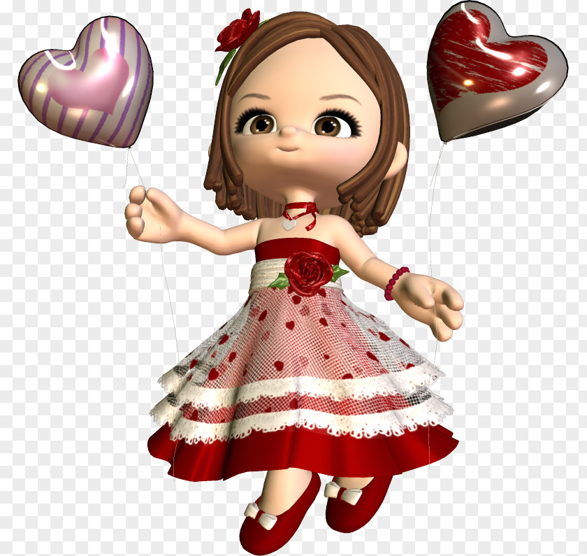 Valentine's Day Love Doll PNG