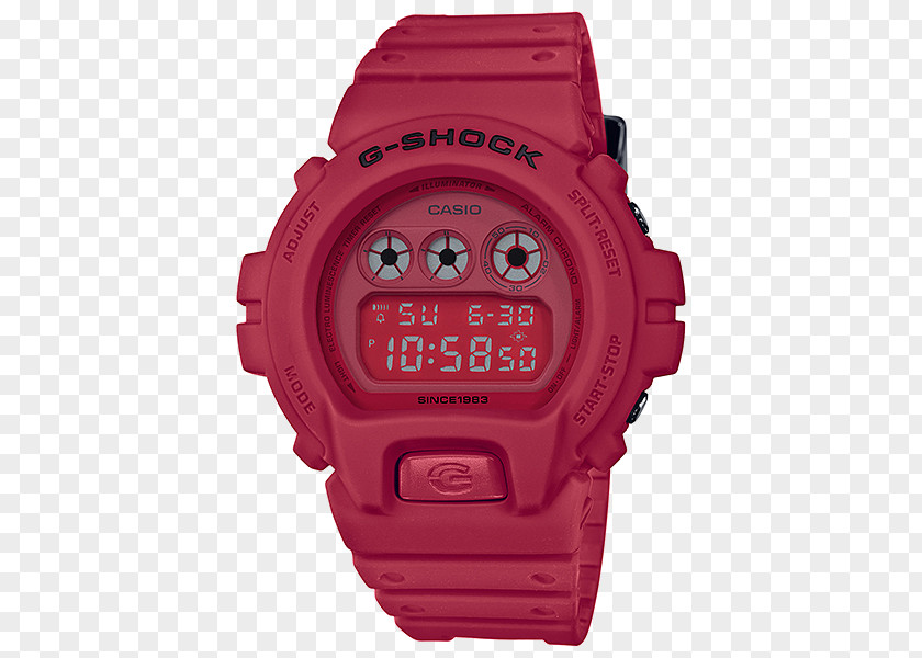 Watch G-Shock Shock-resistant Red Casio PNG