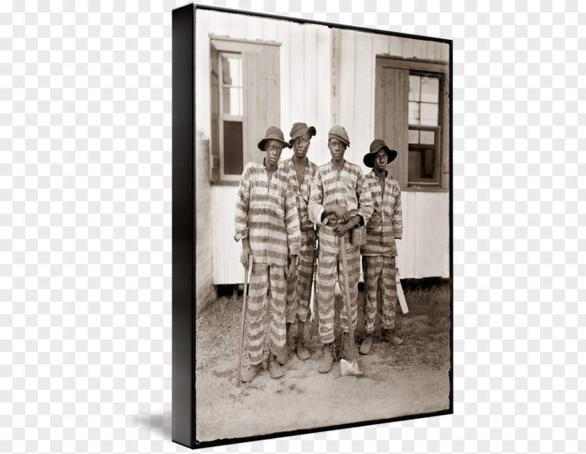 Chain Gang 20th Century Southern United States Vintage Clothing Art PNG