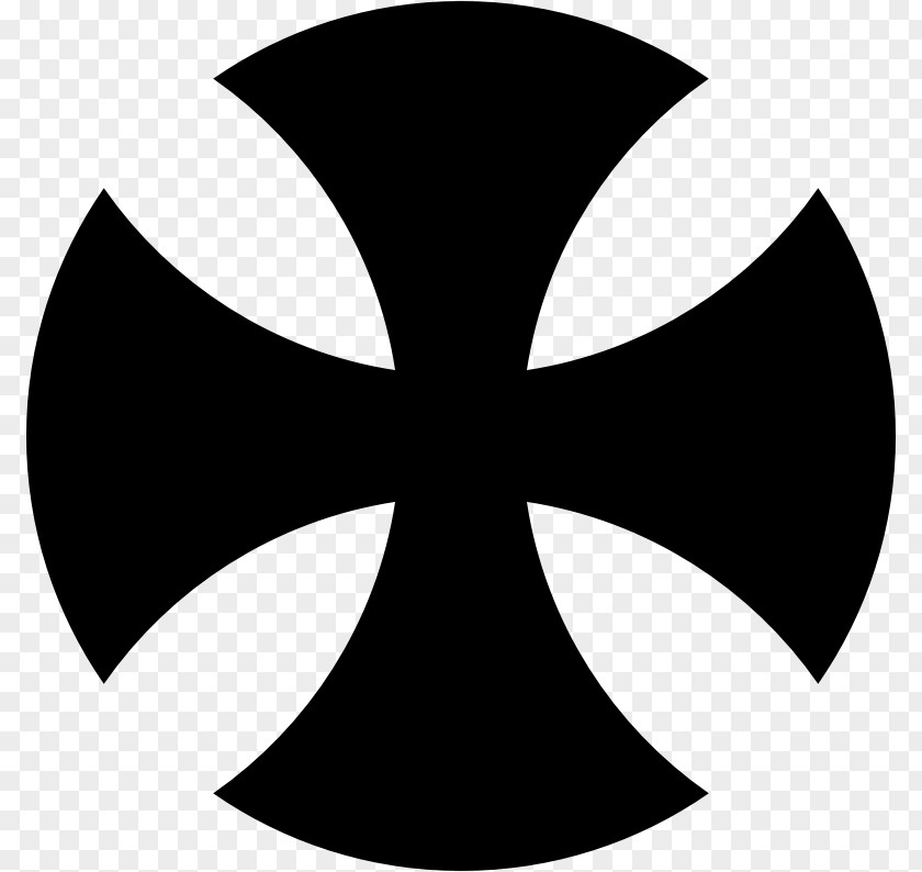 Cross Symbols Maltese Monochrome Photography Black And White PNG