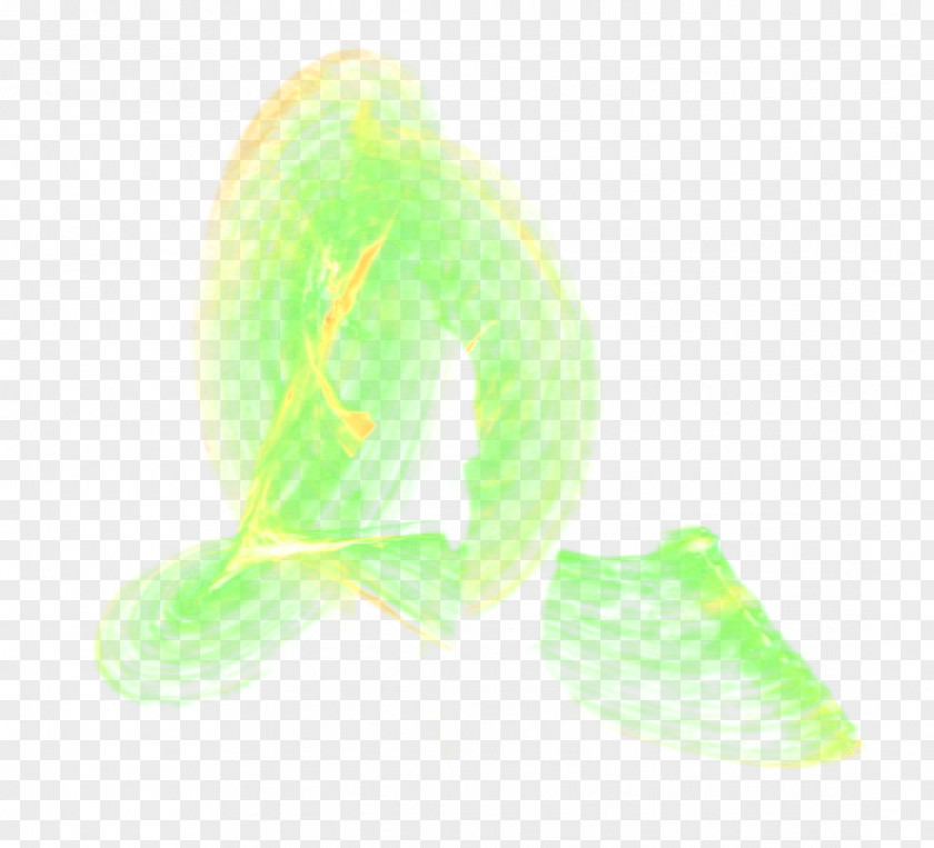 Green Flame Organism PNG