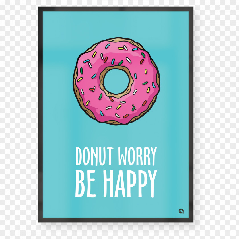 Donut Worry Donuts Quadro Hamburger Picture Frames PNG