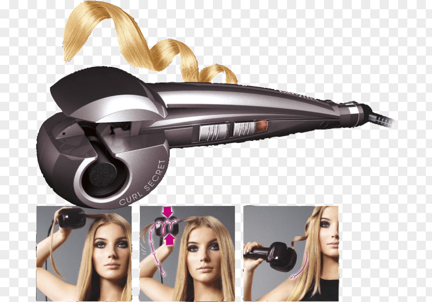 Hair Iron Roller BaByliss Curl Secret 2667U Care PNG