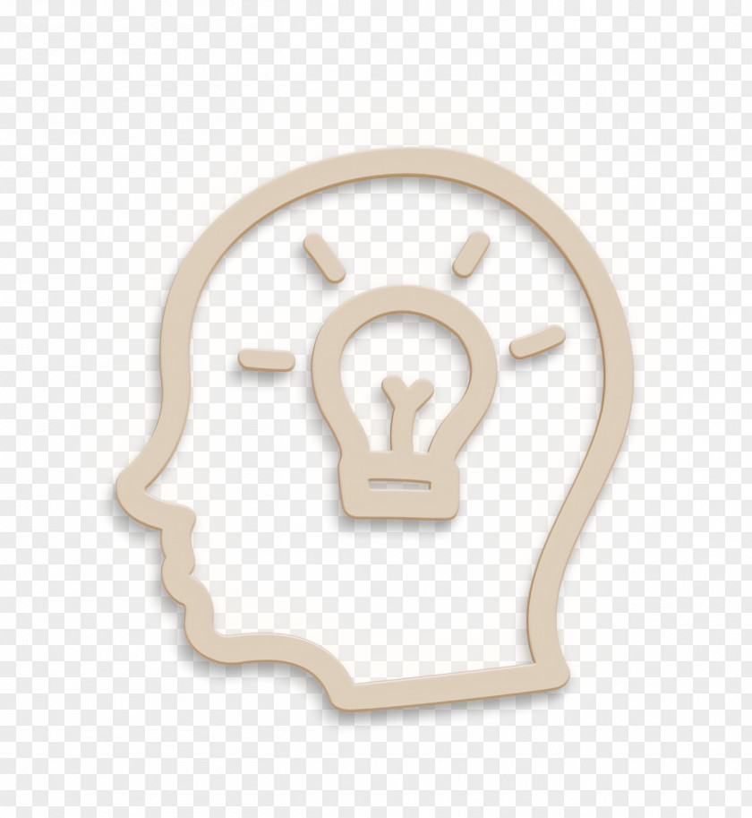 Idea Hand Drawn Symbol Of A Side Head With Lightbulb Inside Icon PNG