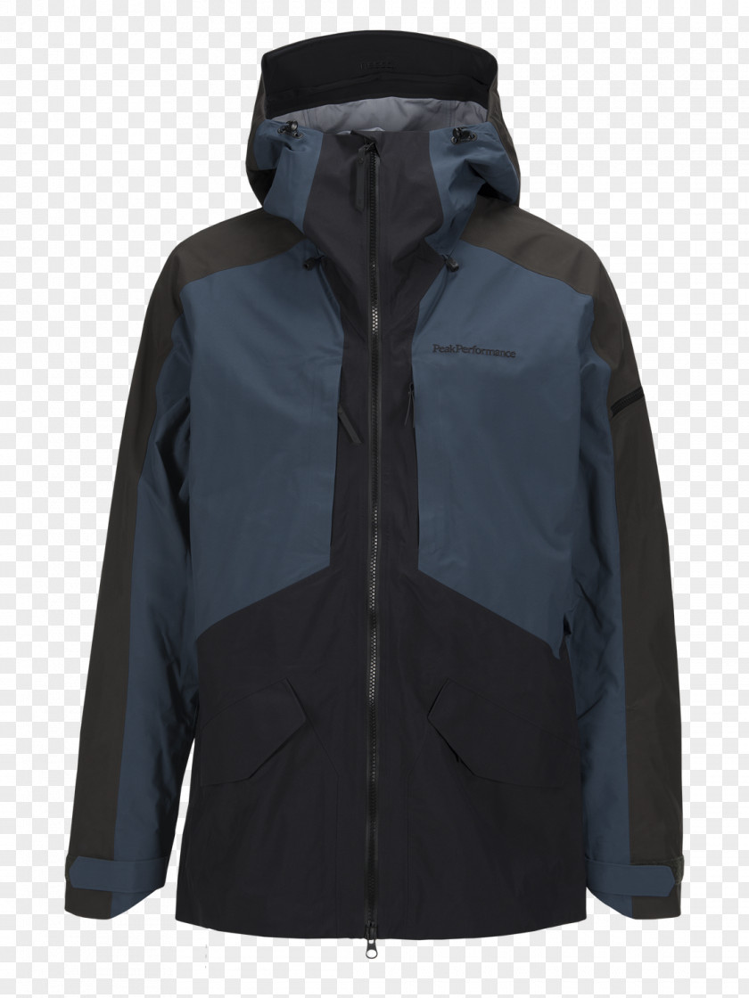 Jacket Ski Suit Peak Performance Teton Blue Mens Waterproof Coat Gore-Tex PNG