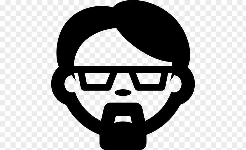 Man With Glasses Face Clip Art PNG
