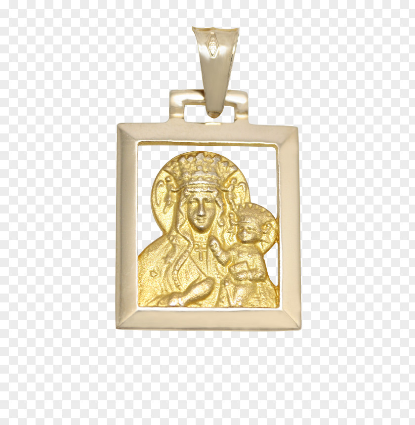 Medal Locket Bronze 01504 Gold PNG