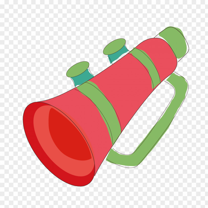 Red Megaphone Euclidean Vector Loudspeaker Illustration PNG