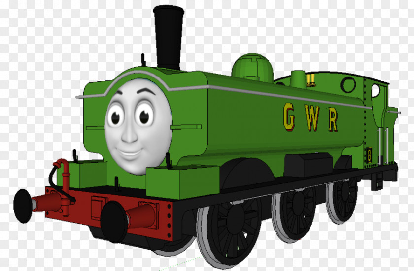 Train Thomas & Friends Duck The Great Western Engine Toby Tram Percy PNG