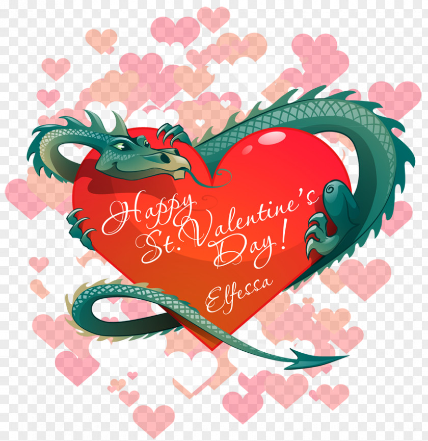 Valentines Day Valentine's Dragon Nature Tales Heart Image PNG