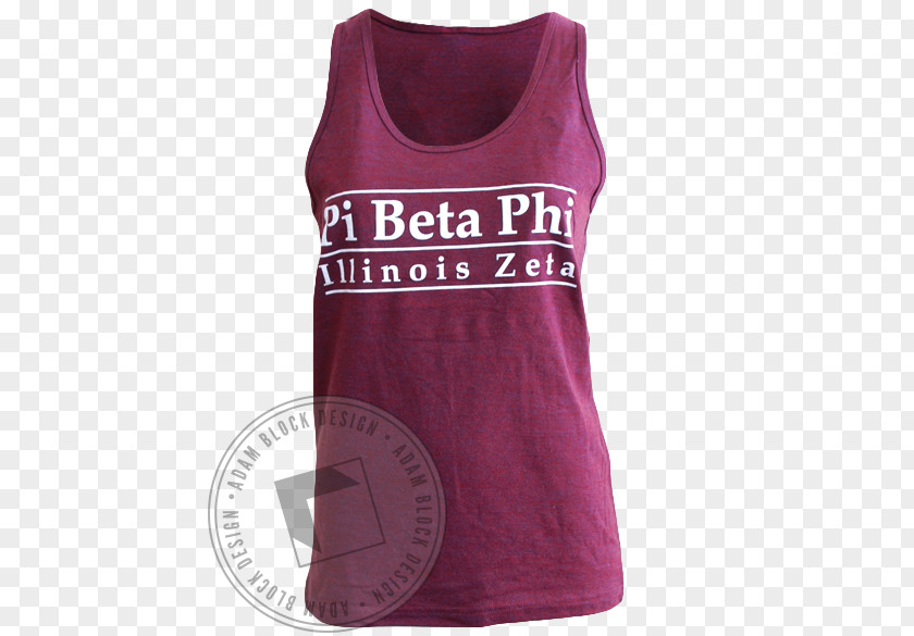 Zeta Phi Beta T-shirt Gilets Sleeveless Shirt Pink M PNG