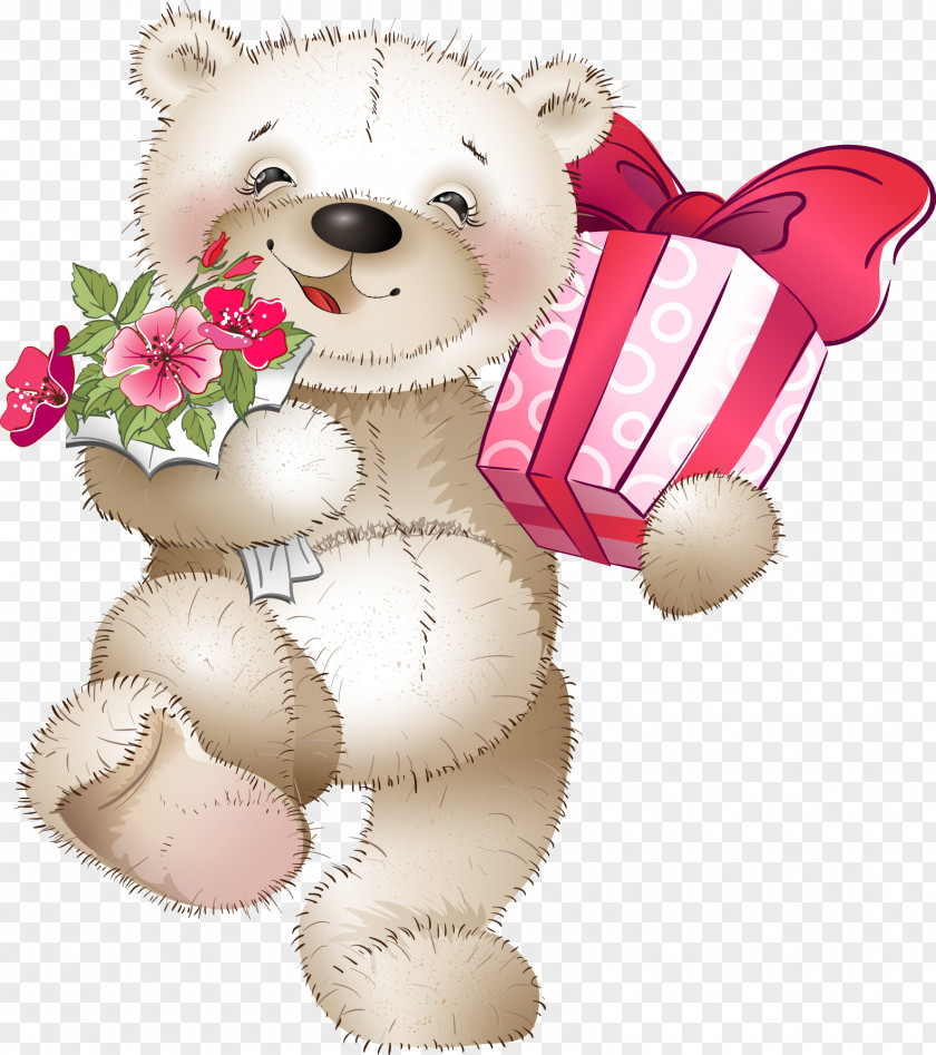 Bear Birthday Holiday Animation Greeting Card PNG