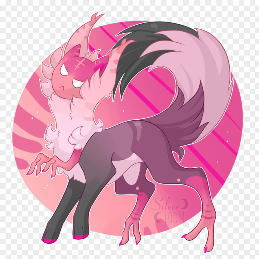 Horse Pink M Legendary Creature Clip Art PNG