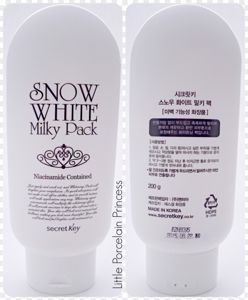 Milk Lotion Secretkey Snow White Cream Gel PNG