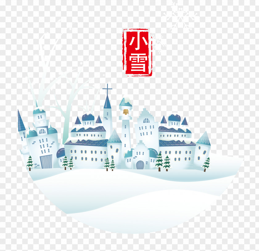 Snow Creative Easing Map Ice Cream Xiaoxue PNG