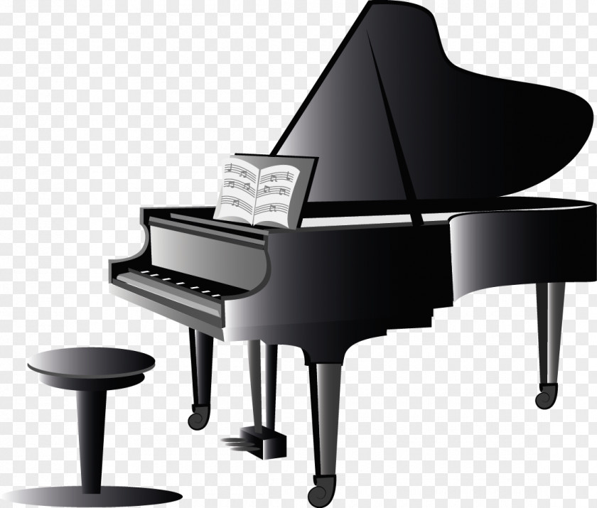 Vector Piano Musical Keyboard Clip Art PNG