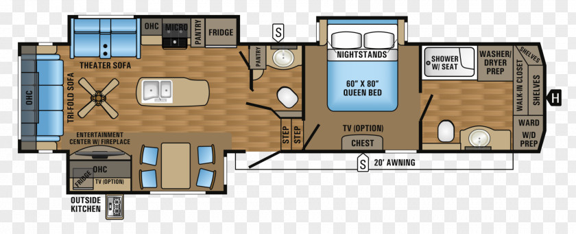 Car Caravan Campervans Fifth Wheel Coupling Floor Plan PNG