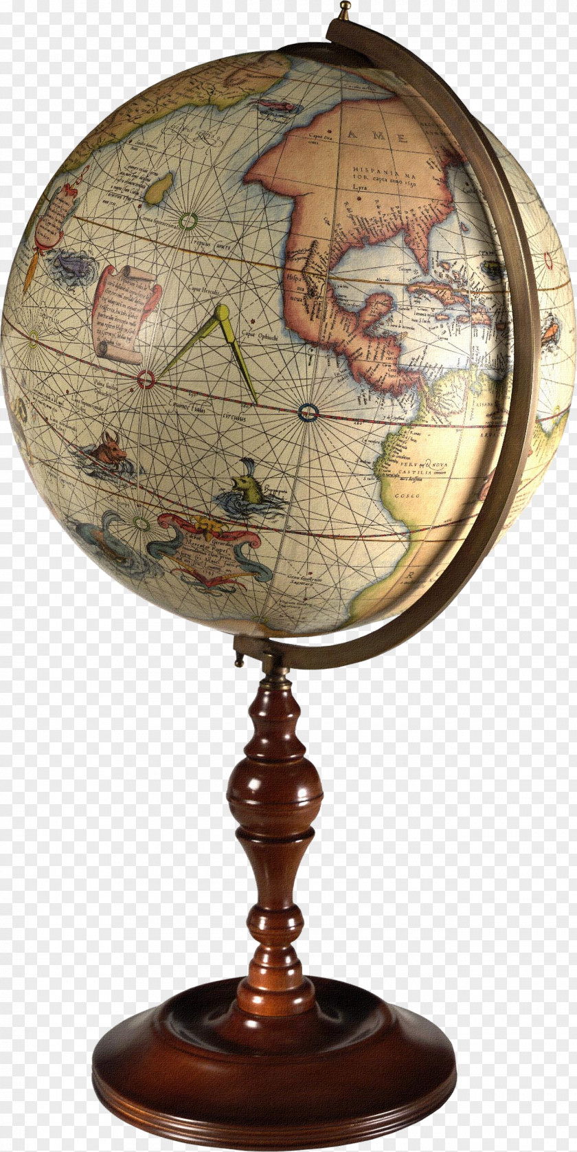 Globe 1 World Globes & Maps Old PNG