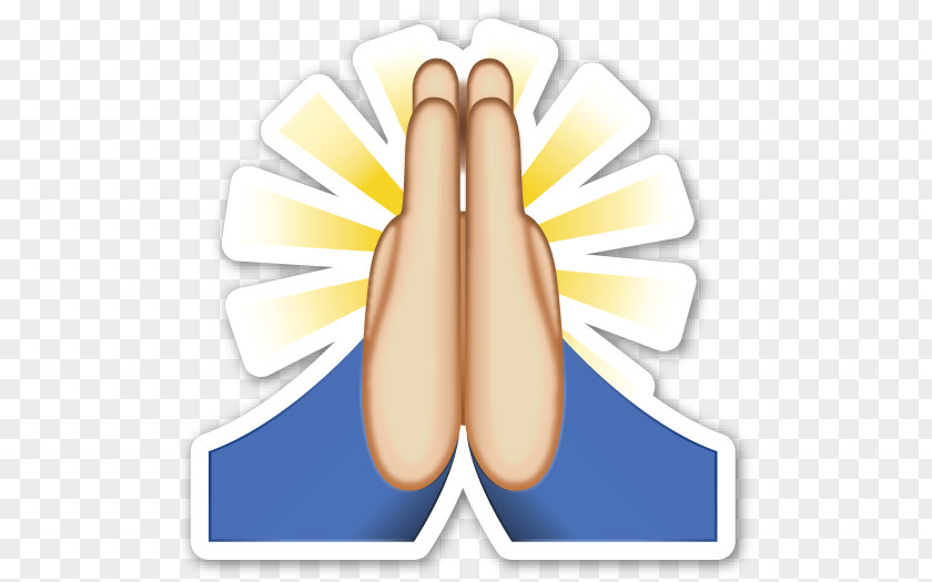 Hand Emoji Praying Hands Prayer Sticker PNG