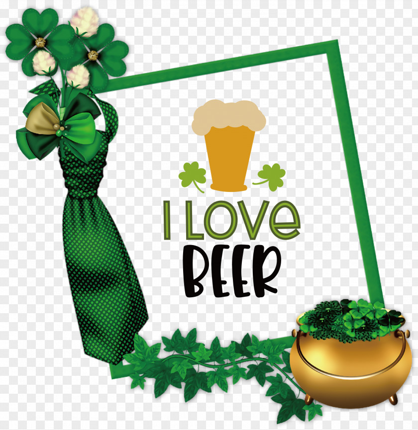 I Love Beer Saint Patrick Patricks Day PNG