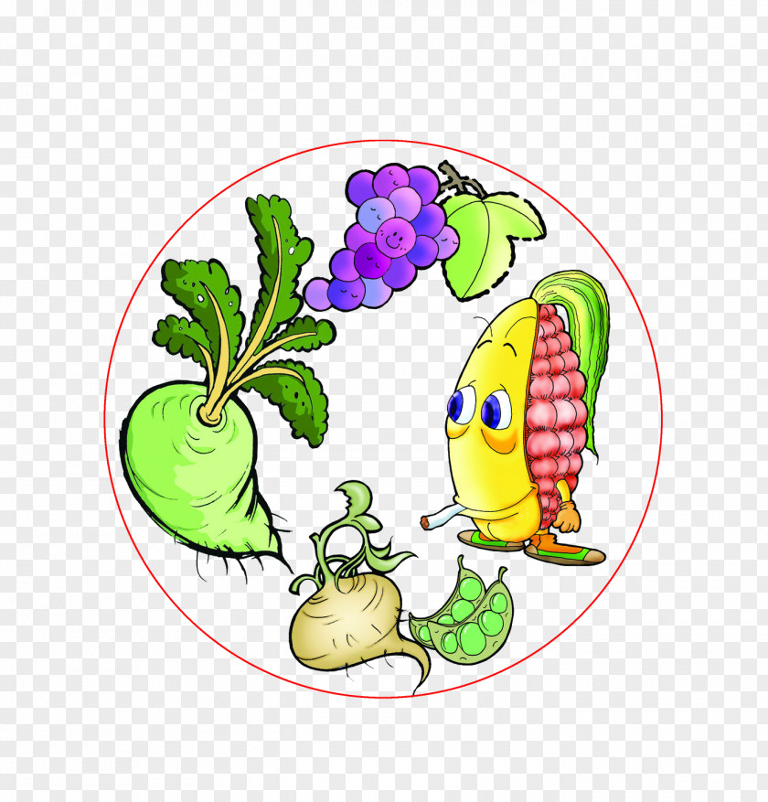 Vegetables And Fruits Fruit Vegetable Cartoon Maize Clip Art PNG