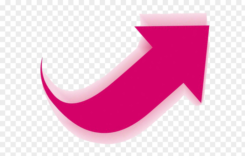 Curved Arrow Pink M Font PNG