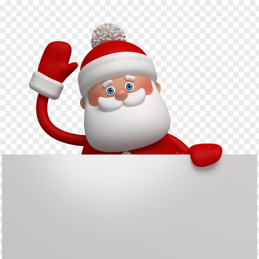 Lovely Cartoon Santa Claus Ded Moroz New Year Holiday Ansichtkaart Christmas PNG