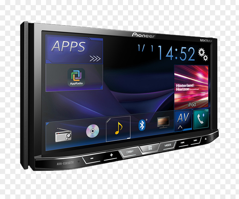 Sr Vehicle Audio Pioneer AVH-X4800BS Corporation DVD Player AV Receiver PNG