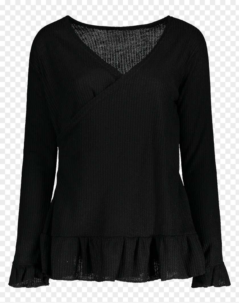 Sweater Dresses 2016 Neck Sleeve Black M PNG