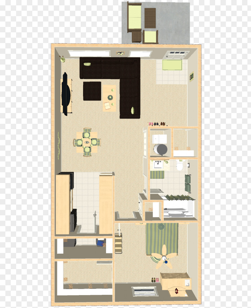 Apartment Studio Floor Plan Home Bedroom PNG