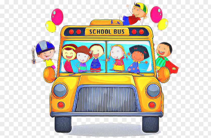 Baby Toys Car School Bus Cartoon PNG