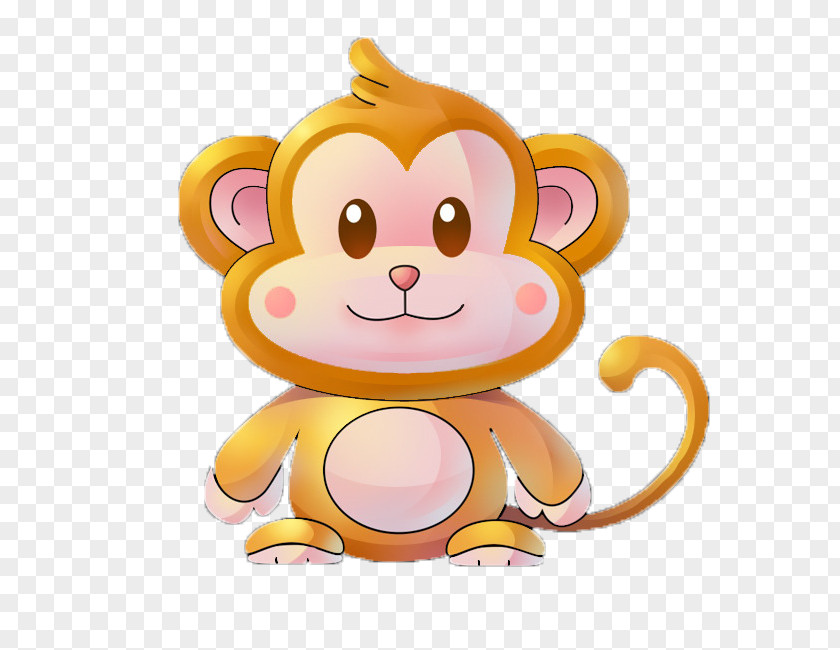 Cute Monkey Ape Clip Art PNG