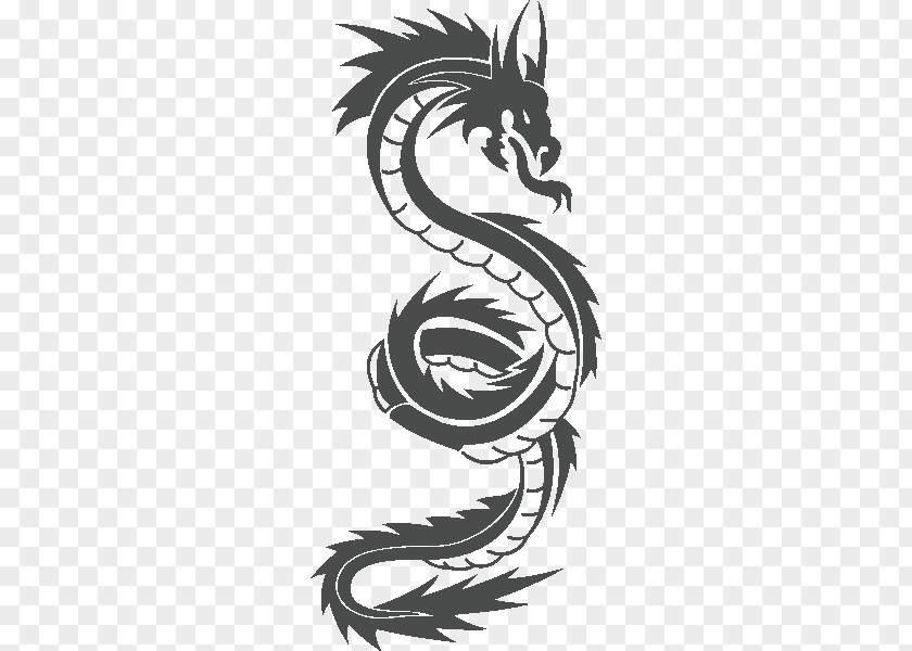 Dragon Tattoo Chinese Image Design PNG