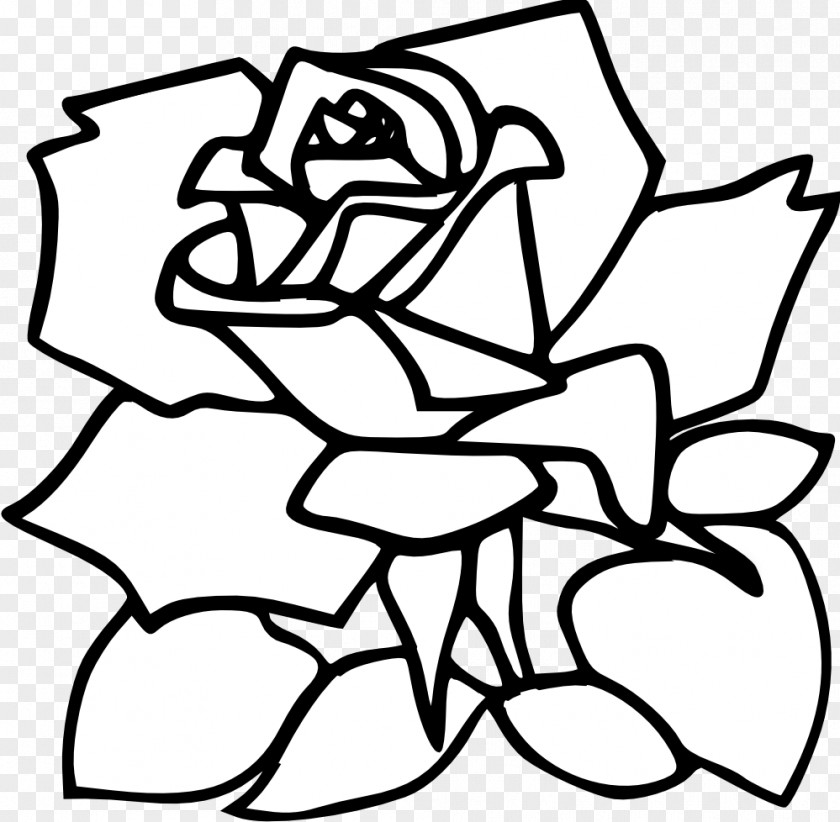 Gambar Tato Bunga Simpel Rose Drawing Clip Art PNG