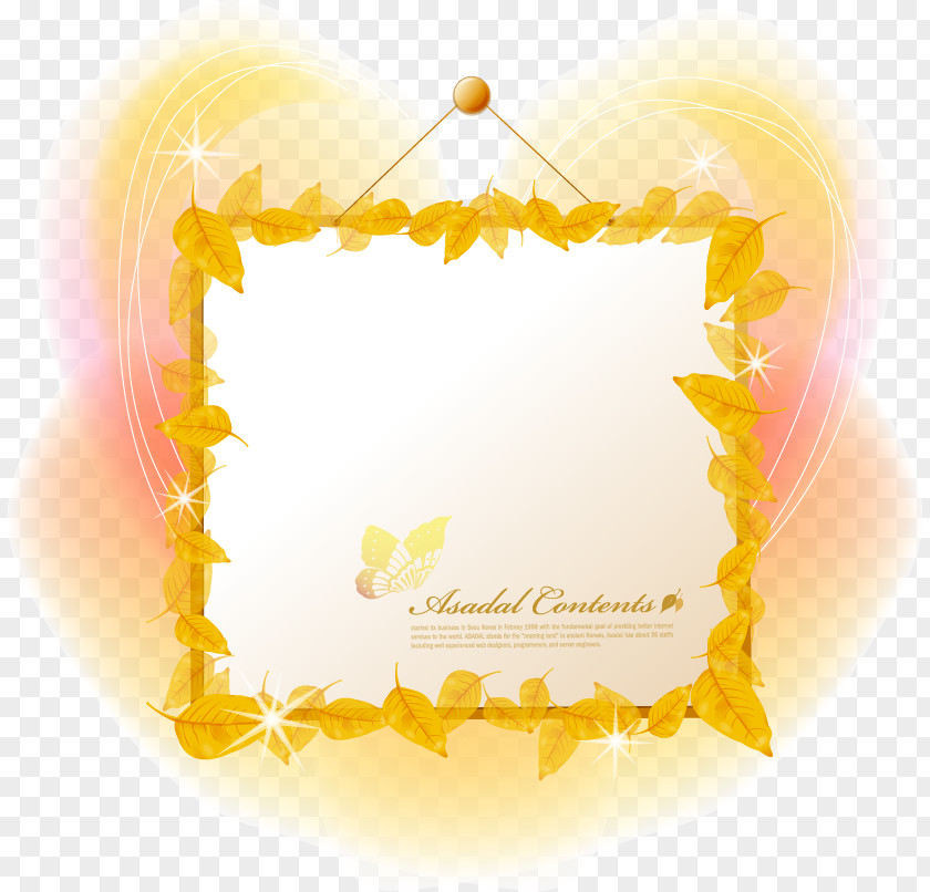 Golden Dream Pattern Background,Notes Picture Frames Autumn Clip Art PNG