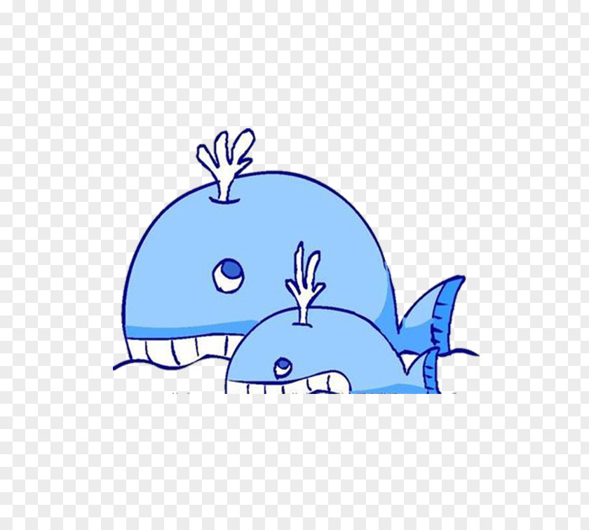 The Friendship Of Sea Dolphin Cartoon Whale Illustration PNG